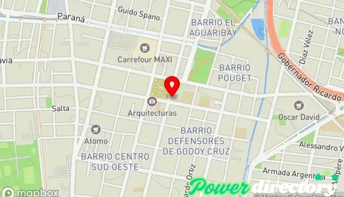 mapa de PrestaFácil Institución financiera en Godoy Cruz