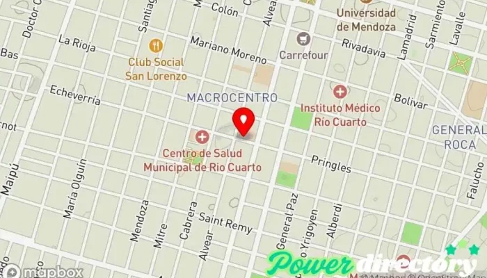 mapa de Prestamo Rio Cuarto Servicio de fianzas en Río Cuarto