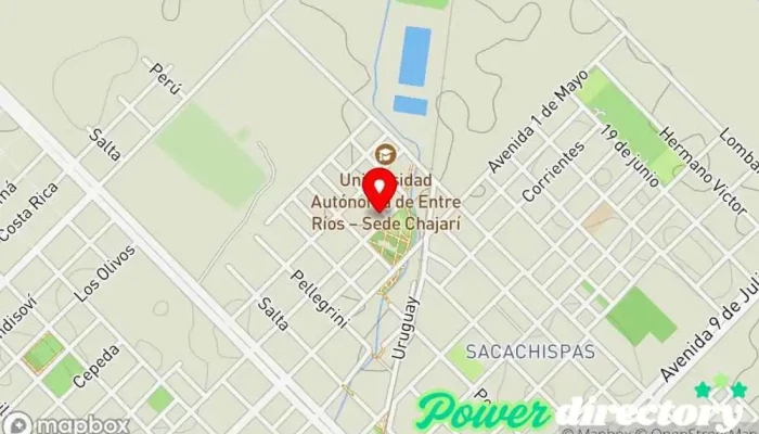 mapa de Préstamos Chajari Institución financiera en Chajarí