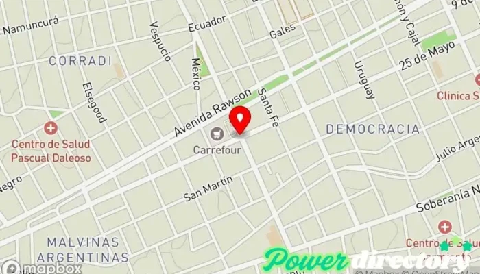mapa de Préstamos La Maroma Consultora financiera en Trelew