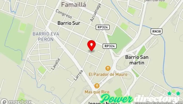 mapa de Prestamos NIEVA Planificador financiero en Famaillá