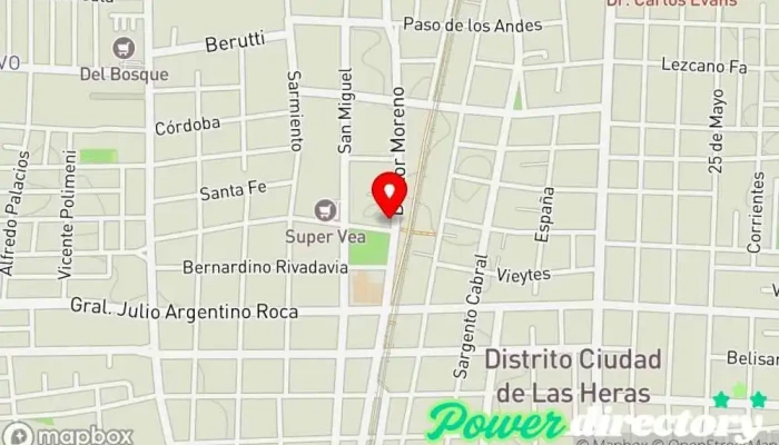 mapa de Prestamos Personales Agencia de préstamos en Las Heras