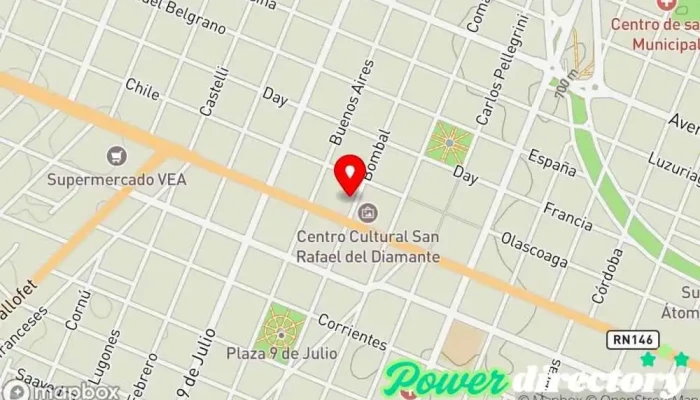 mapa de Prestamos Sociedad Anónima Agencia de préstamos, Institución financiera en San Rafael