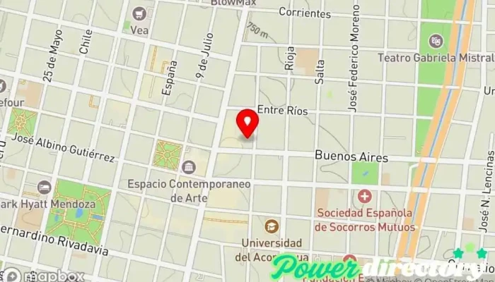 mapa de PRESTAMOS Ya Institución financiera, Agencia de préstamos en Mendoza