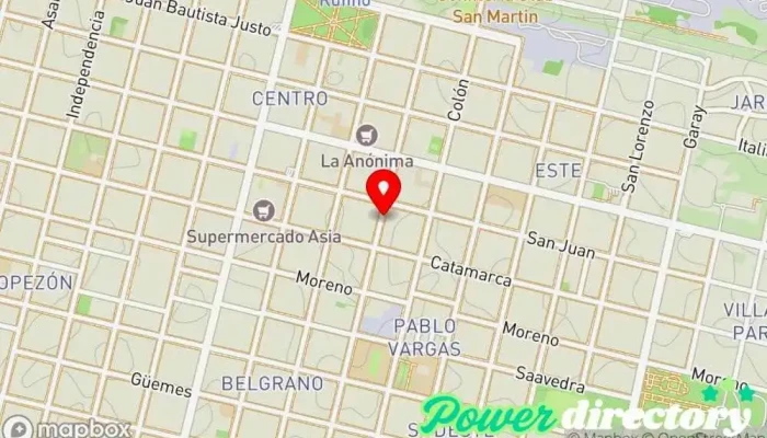 mapa de Primicia Tarjeta de Credito Banco en Rufino
