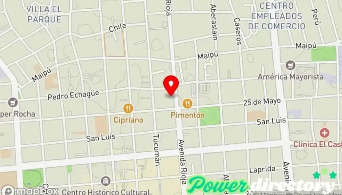 mapa de ProCuyo Asistente social en San Juan