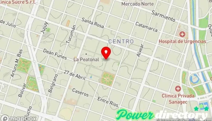 mapa de Progesti Prestamos Personales Banco, Servicio de asesoramiento crediticio, Agencia de informes crediticios, Institución financiera, Servicio de transferencias de dinero, Prestamista hipotecario en Córdoba