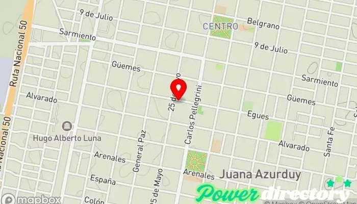 mapa de Provencred - Sucursal Orán Planificador financiero, Cooperativa de ahorro y crédito en San Ramon de la Nueva Oran