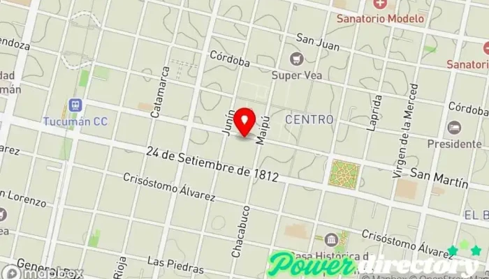 mapa de Provencred Agencia de préstamos en CVP