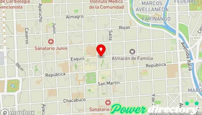 mapa de Provencred Institución financiera en San Fernando del Valle de Catamarca
