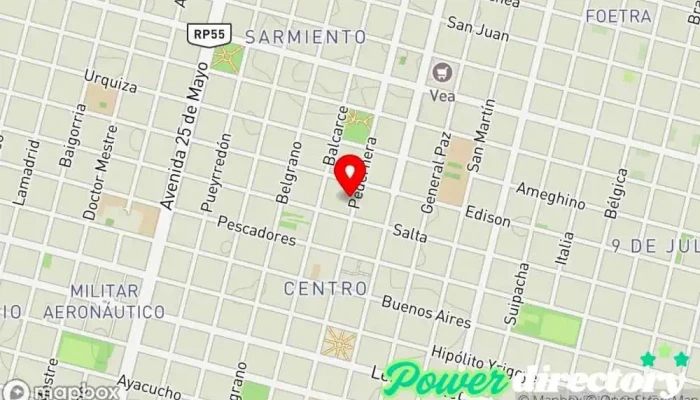 mapa de Provencred Cooperativa de ahorro y crédito en Villa Mercedes