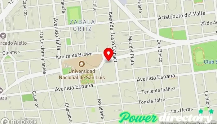 mapa de Pulso Gimnasio, natación y Kinesiologia Gimnasio en BQC