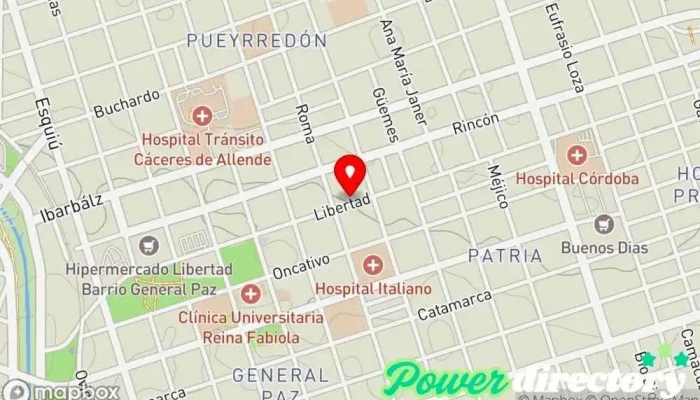 mapa de Punto BiO® – ᴄᴇɴᴛʀᴏ ᴅᴇ ʀᴇʜᴀʙɪʟɪᴛᴀᴄɪóɴ & ᴇɴᴛʀᴇɴᴀᴍɪᴇɴᴛᴏ Centro de rehabilitación, Kinesiólogo, Osteópata, Fisioterapeuta en Córdoba