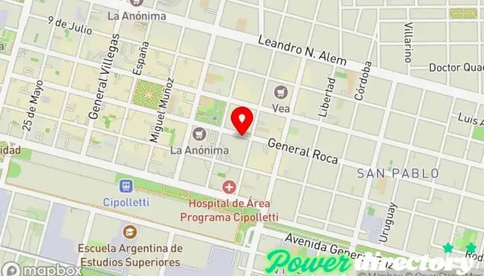 mapa de Rapicuotas Agencia de préstamos en Cipolletti