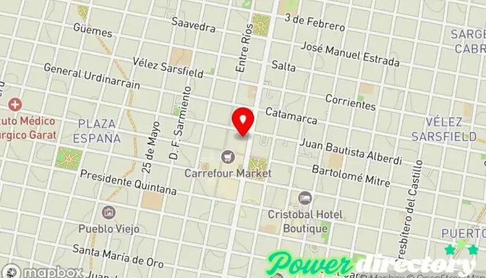 mapa de Rapicuotas Agencia de préstamos en Concordia