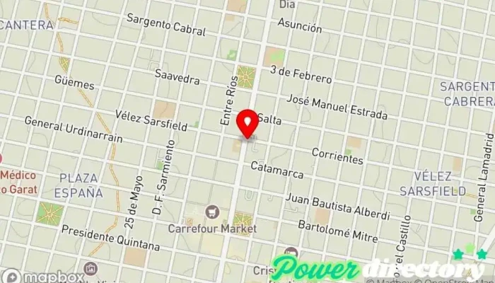 mapa de Rápido Créditos Institución financiera en Concordia