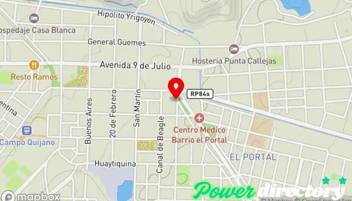mapa de Rapipago Servicio de transferencias de dinero en Campo Quijano