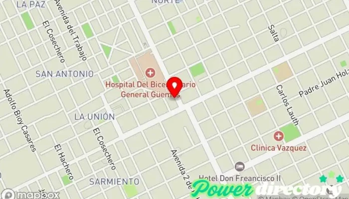 mapa de Rapipago Servicio de transferencias de dinero, Cobro de deudas en Juan José Castelli