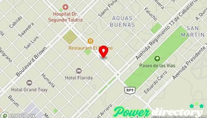mapa de Rapipago Servicio de transferencias de dinero, Cobro de deudas en Toay