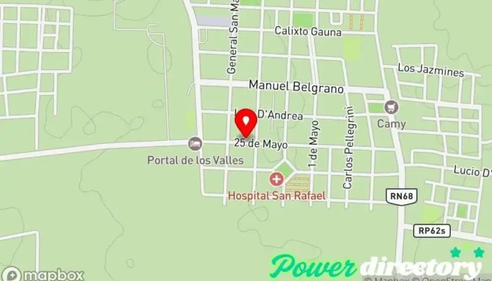 mapa de Rapipago Servicio de transferencias de dinero, Cobro de deudas en El Carril