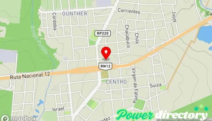 mapa de Rapipago Servicio de transferencias de dinero, Cobro de deudas en Garuhape