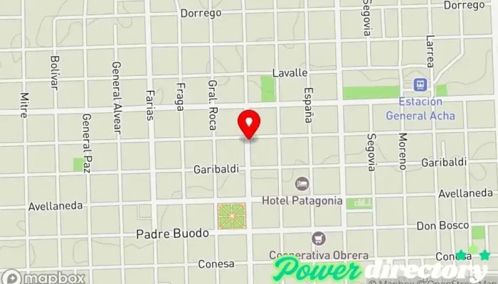mapa de Rapipago Servicio de transferencias de dinero, Cobro de deudas en Gral. Acha