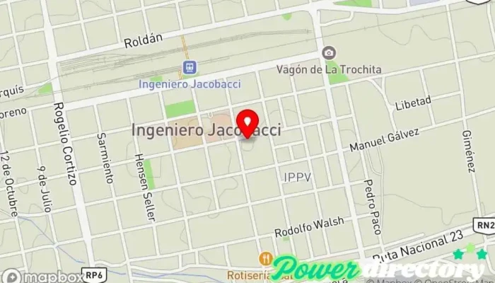 mapa de Rapipago Servicio de transferencias de dinero en Ingeniero Jacobacci