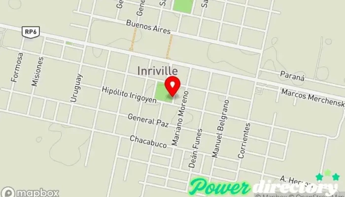 mapa de Rapipago Servicio de transferencias de dinero en Inriville