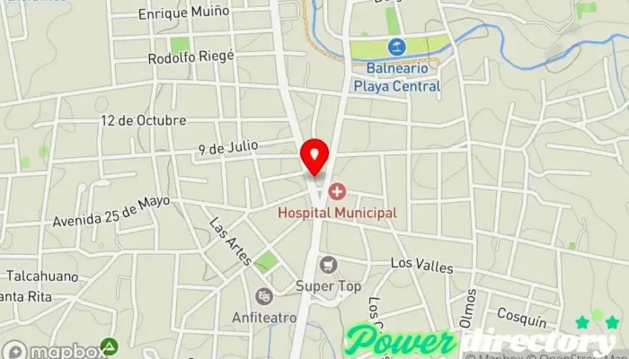 mapa de Rapipago Servicio de transferencias de dinero, Cobro de deudas en Mina Clavero