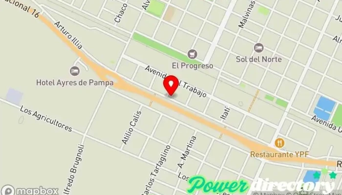 mapa de Rapipago Servicio de transferencias de dinero en Pampa del Infierno