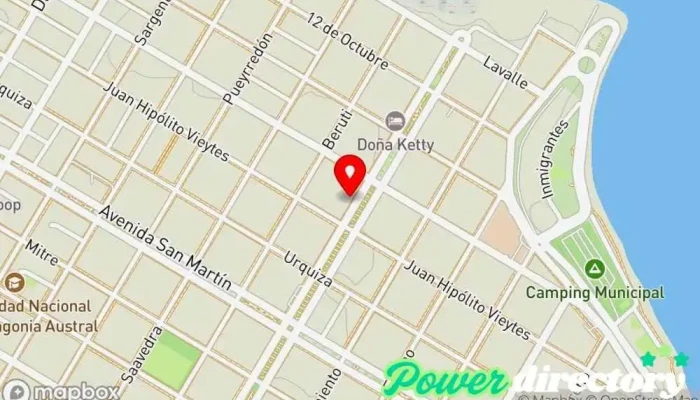 mapa de Rapipago Servicio de transferencias de dinero, Cobro de deudas en Puerto San Julian