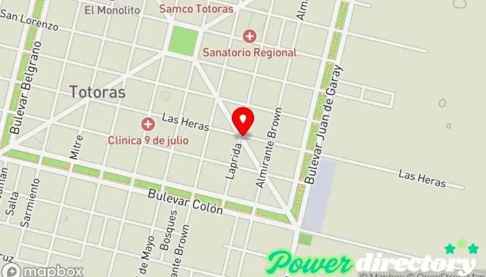 mapa de Rapipago Servicio de transferencias de dinero en Totoras