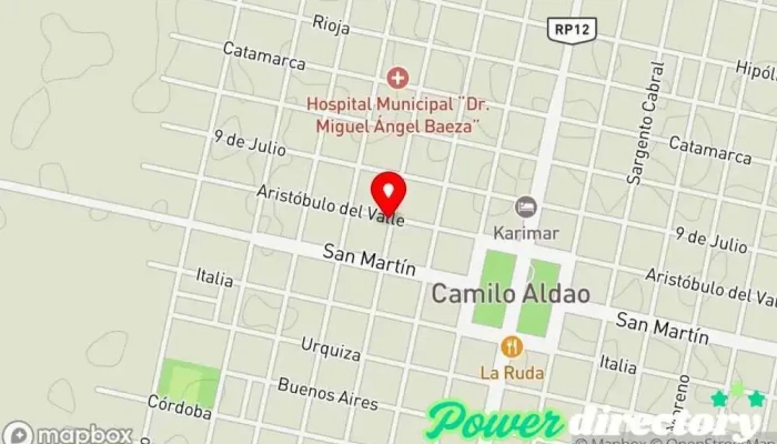mapa de Rastelli Hogar Tienda de artículos para el hogar en Camilo Aldao