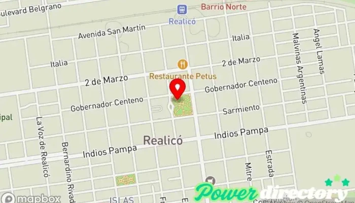 mapa de Realico  en Realico