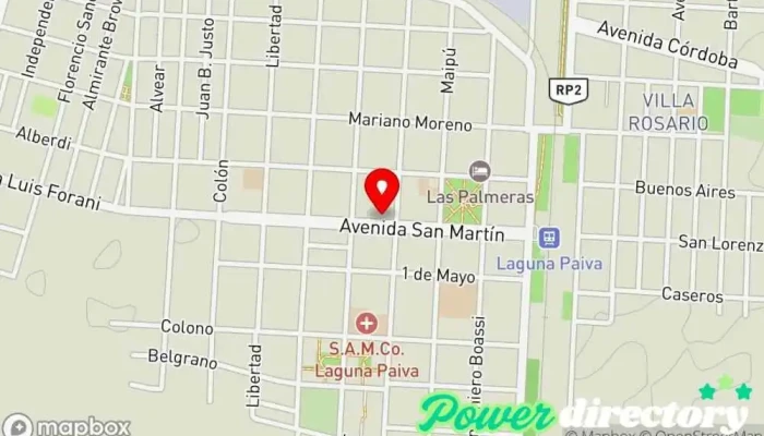 mapa de Red Link, Nuevo Banco De Santa Fe Banco en Laguna Paiva