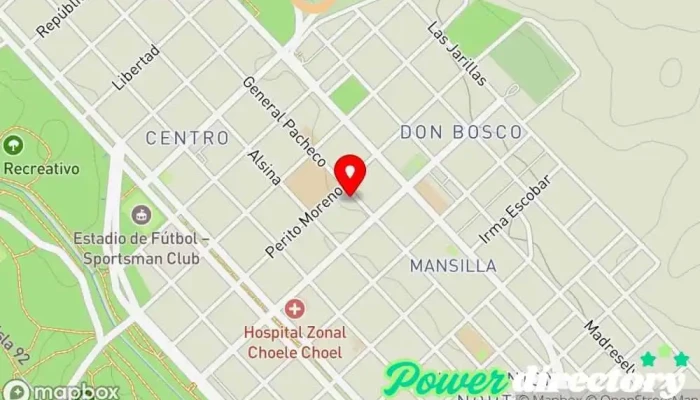 mapa de Red Nexo de Salud Mental y Salud Ocupacional Servicio de salud mental en Choele-choel
