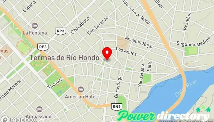 mapa de Refinor Restaurante en Termas de Río Hondo