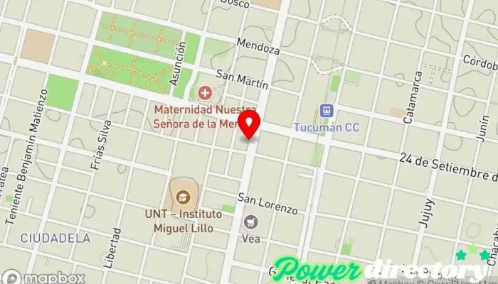 mapa de Rehab Activa Clínica de fisioterapia en San Miguel de Tucumán