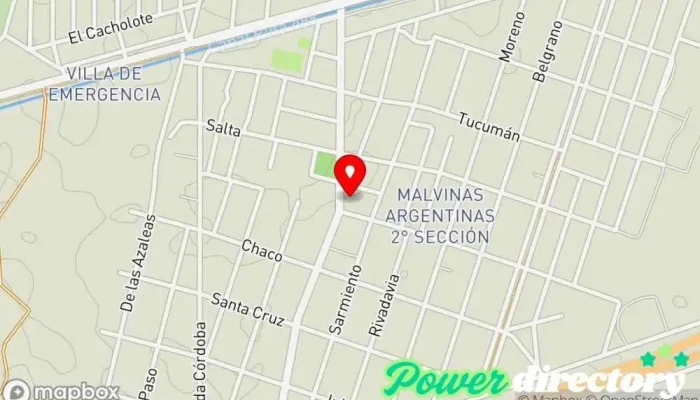 mapa de Rehabilitación Hospital en Malvinas Argentinas