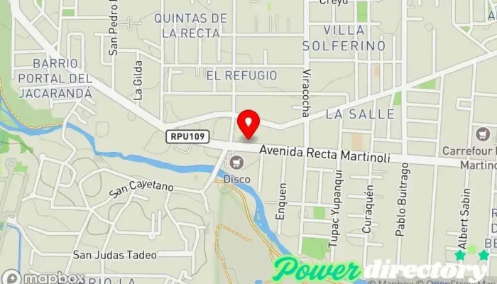 mapa de Rehabilitación Martinolli Médico en HZU