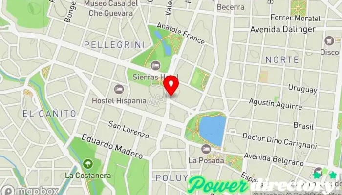 mapa de Rehabilitación y fisioterapia Mario Bustos Fisioterapeuta en Alta Gracia