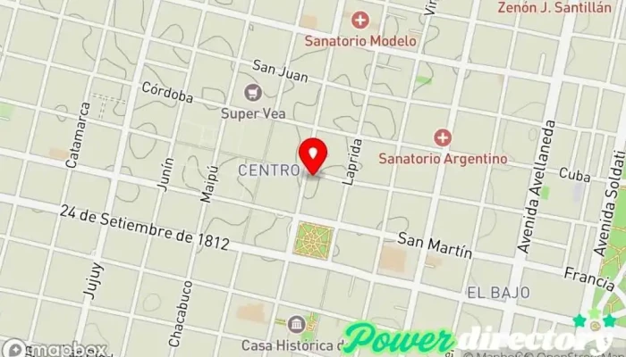 mapa de Repostería Plaza (Tortas, Tartas Y Masas Finas) Tienda de postres, Pastelería en San Miguel de Tucumán