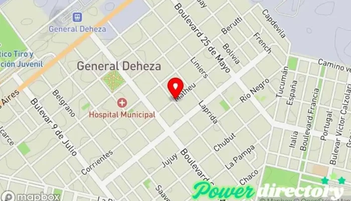 mapa de Rhabilita - Centro Integral de Salud Física y Neurorehabilitación Centro médico en Gral. Deheza