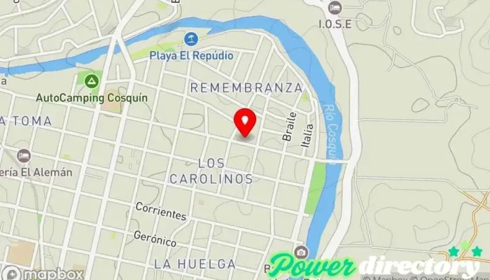 mapa de Ria Envíos de dinero - El Favorito Servicio de transferencias de dinero en Cosquín