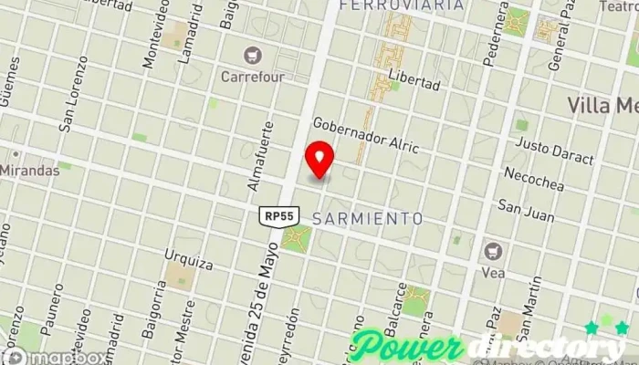 mapa de Roma Dolce Pastelería en Villa Mercedes