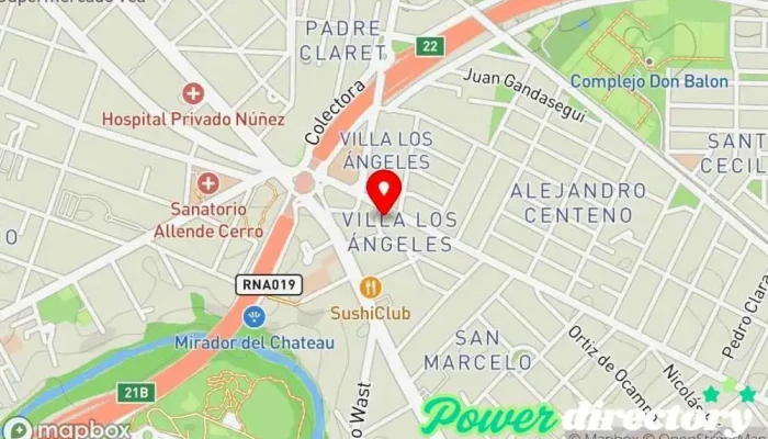 mapa de RPG CORDOBA Fisioterapeuta en Córdoba