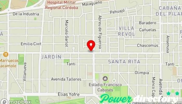 mapa de Runa Fisioterapeuta en Córdoba