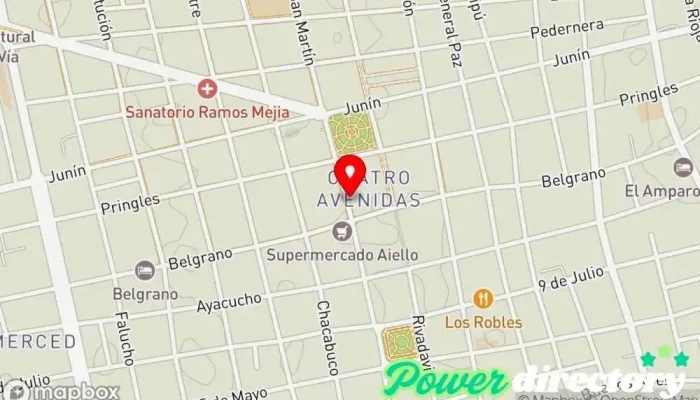 mapa de Sabores crocantes Panadería en San Luis