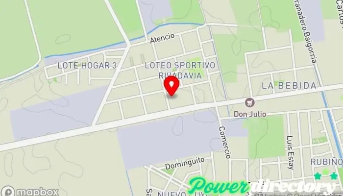 mapa de Sabores nuestros Panadería en Rivadavia