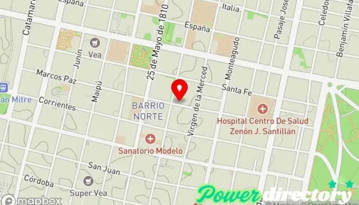 mapa de Sabores Nuestros Pastelería en San Miguel de Tucumán